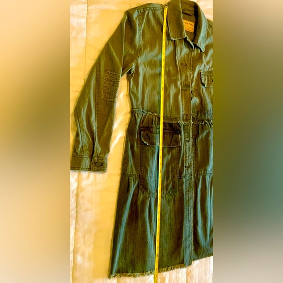 Free People Green Oversized Tiered Jacket - Picture 14 of 16